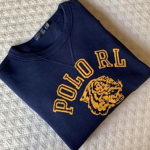Polo Ralph Lauren Fleece Lined Crewneck Sweatshirt Blue
